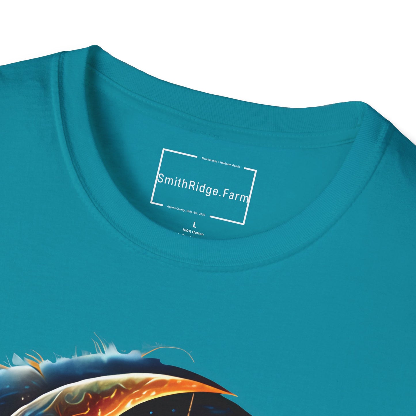 CELESTIAL, MYSTICAL MOON. Cotton, Short Sleeve, Crew Neck Tee