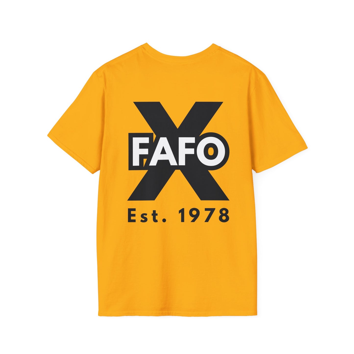 GEN X, THE FAFO CREW, Est 1978. Cotton, Short Sleeve, Crew Neck Tee in Light Colors.