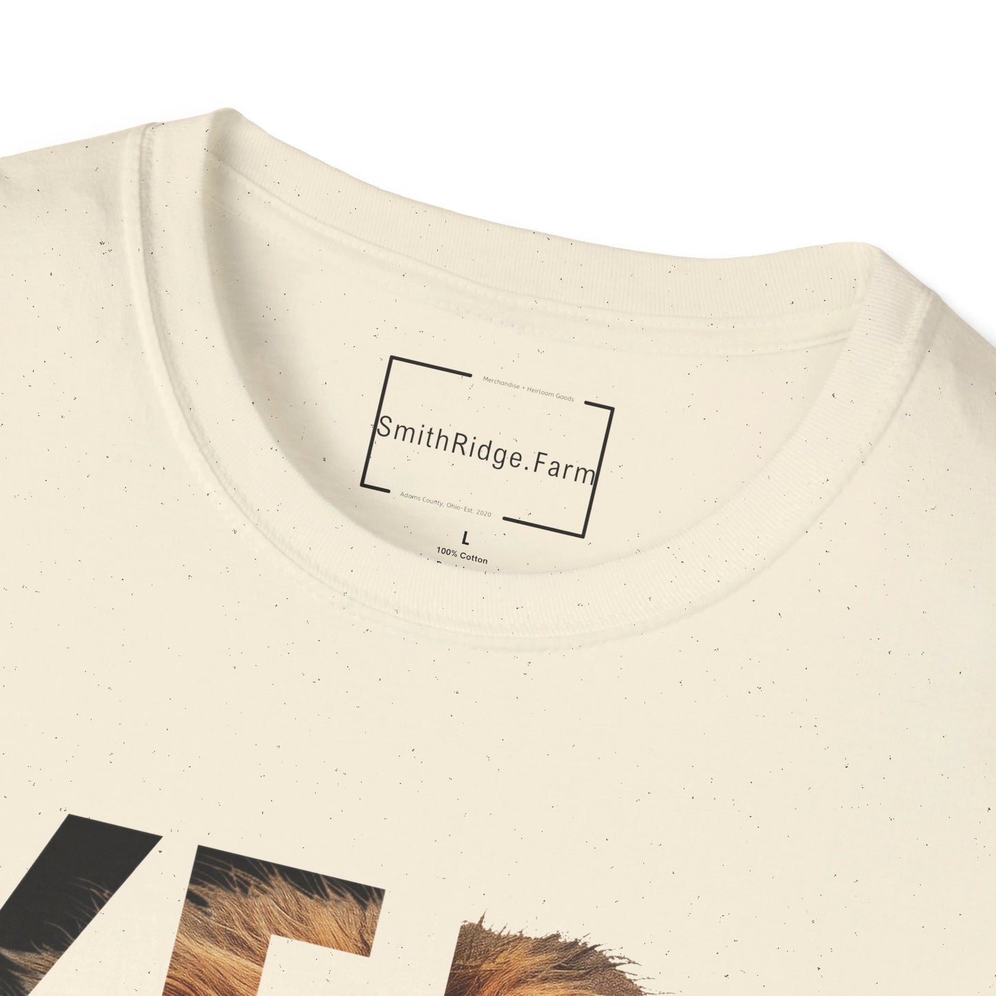 YESHUA, LION OF JUDAH. Cotton, Short Sleeve, Crew Neck Tee.