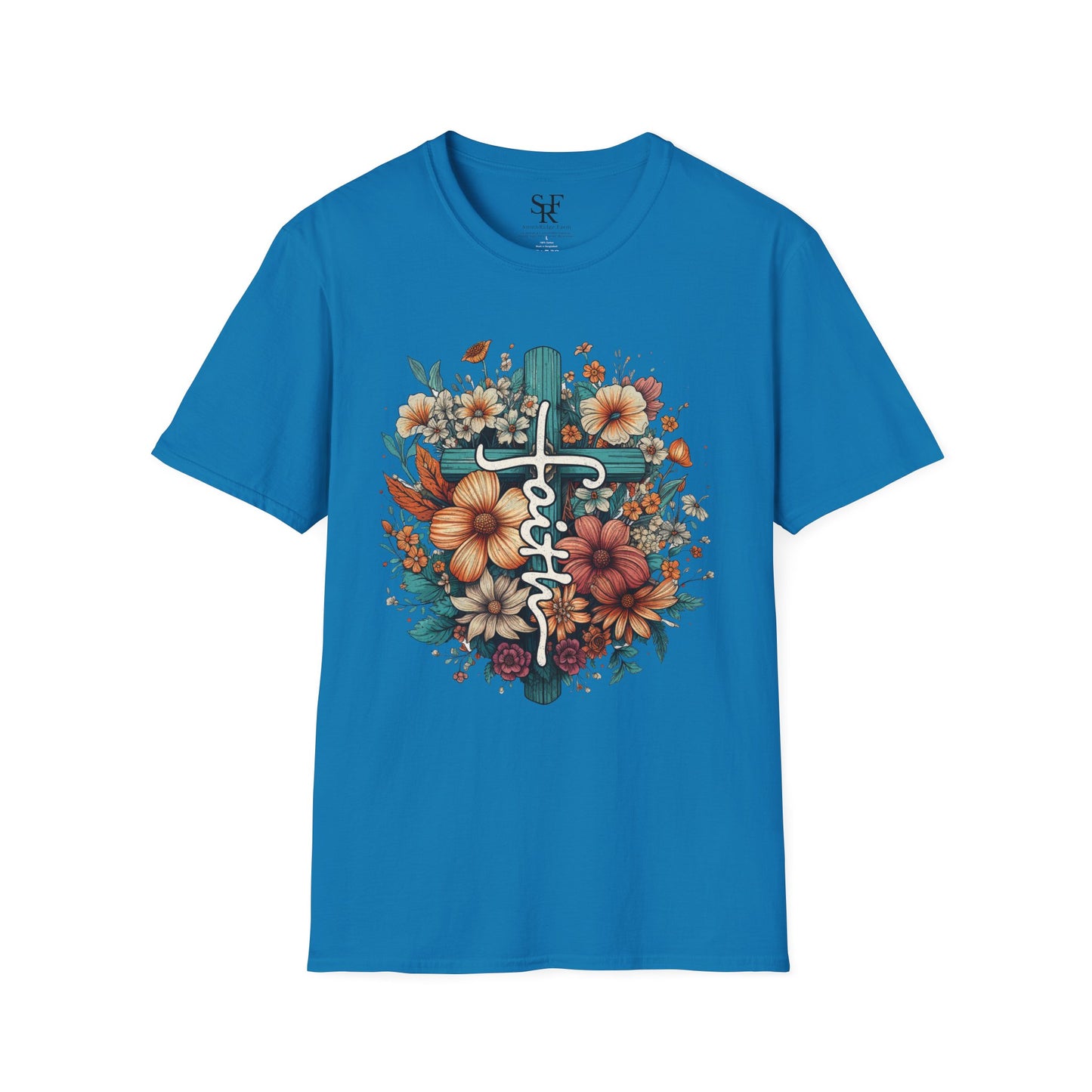 FAITH. Cotton, Short Sleeve, Crew Neck T-Shirt