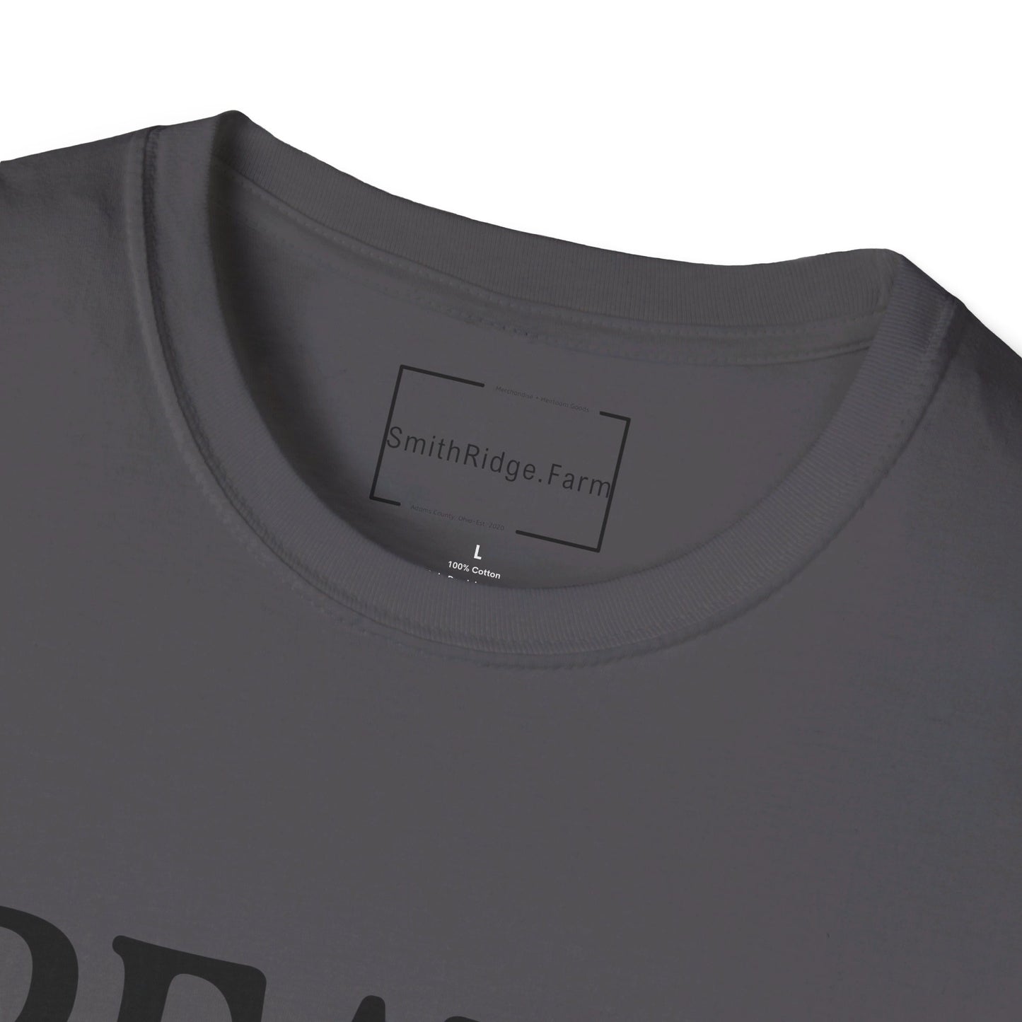 CREATED WITH A PURPOSE. Cotton, Short Sleeve, Crew Neck Tee.