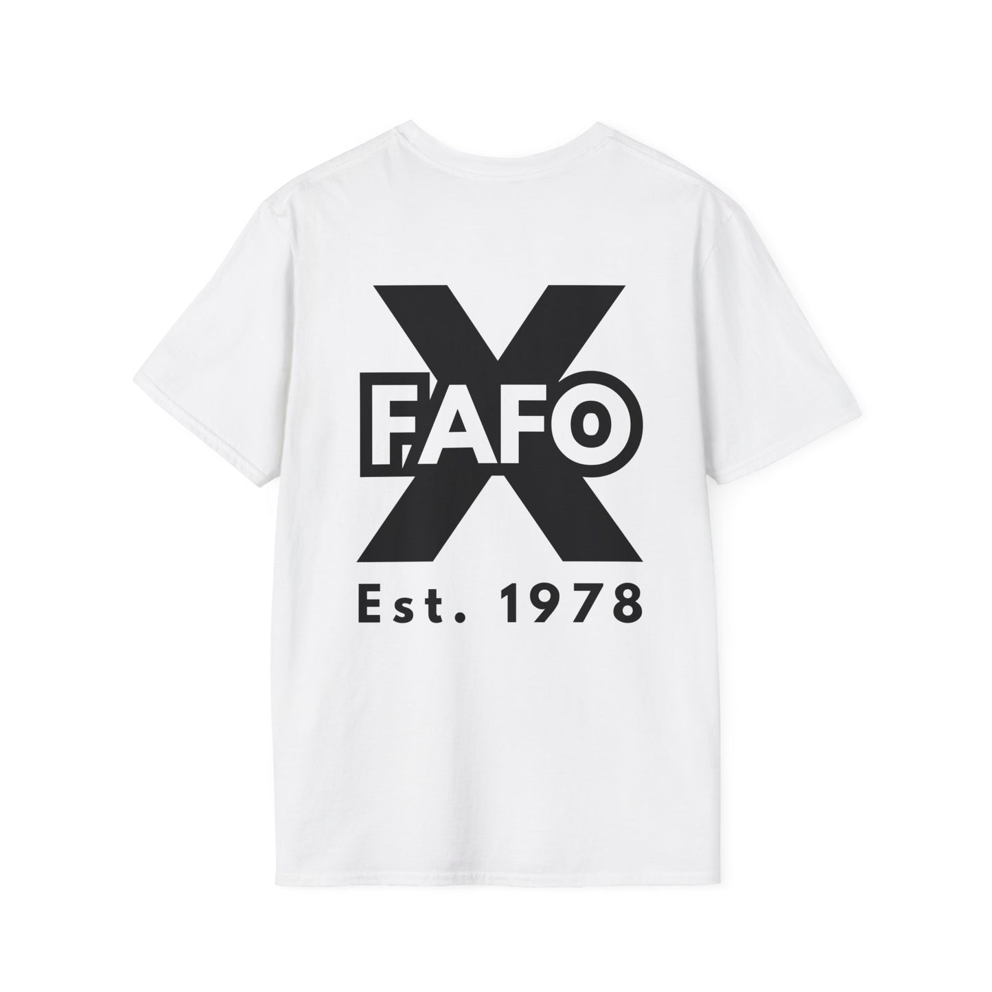 GEN X, THE FAFO CREW, Est 1978. Cotton, Short Sleeve, Crew Neck Tee in Light Colors.