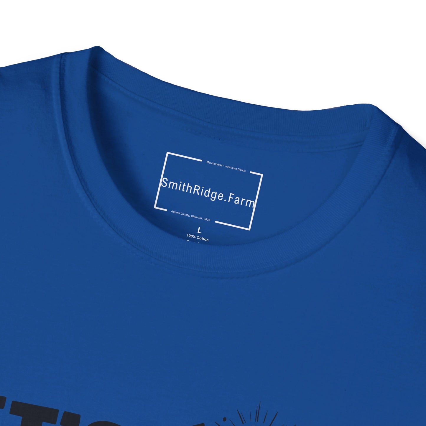 LET'S WANDER. HIKING HUMOR. Cotton, Short Sleeve, Crew Neck Tee.
