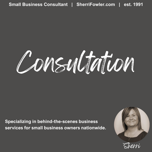 Schedule a one-hour consultation with Sherri Smith on SherriFowler.com for small business owners, genealogy enthusiasts or individual services, small business services or workshops, genealogy services throughout Ohio, Kentucky, and West Virginia, and genealogy workshops.