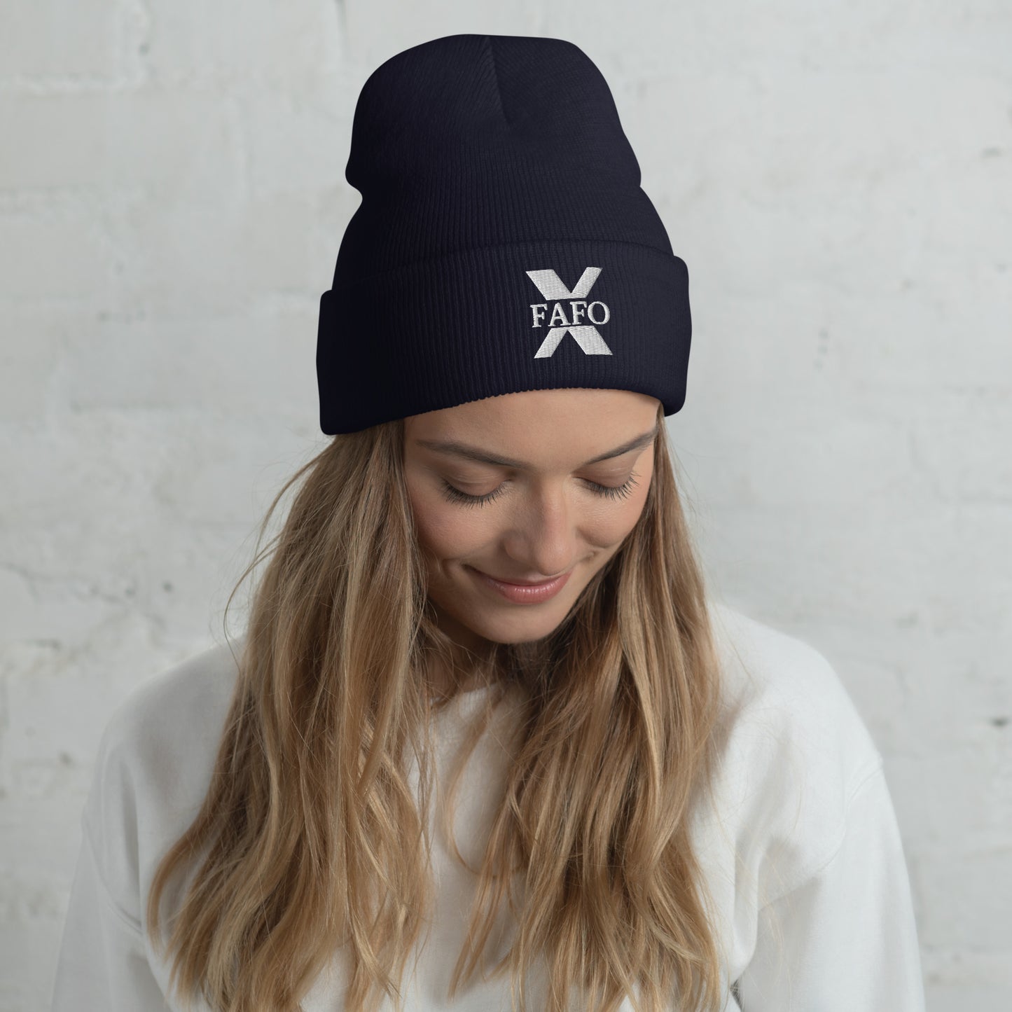 GENERATION X Embroidered, Cuffed Beanie
