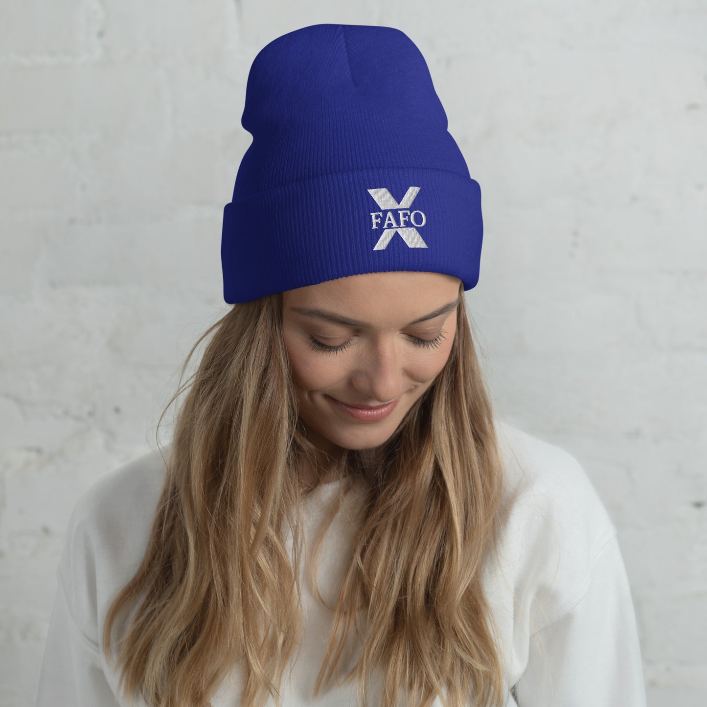 GENERATION X Embroidered, Cuffed Beanie