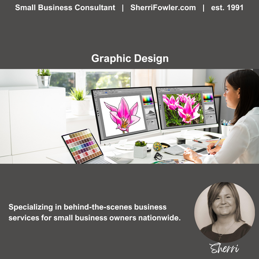 Graphic Design Service for small business owners and nonprofits at SherriFowler.com 