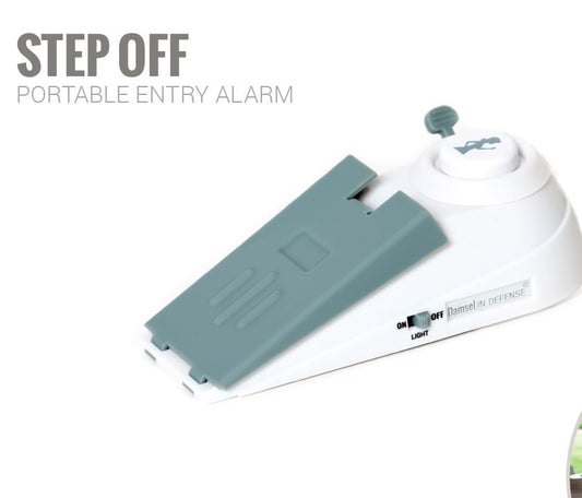 Step Off portable entry alarm by Damsel in Defense is ideal for windows and doors whether you live alone or not. You can use while traveling or temporarily living in a college dorm room at SherriFowler.com