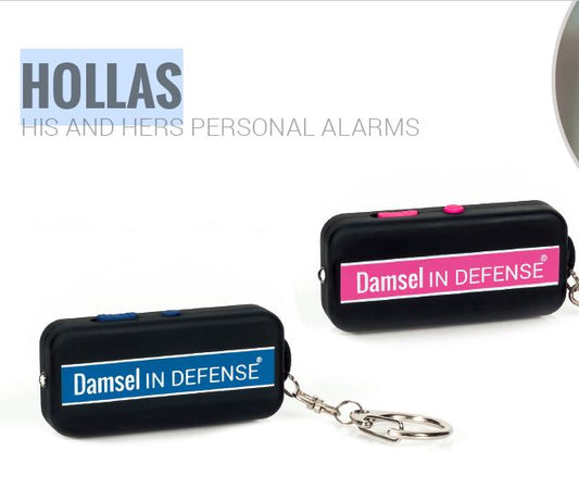 His and Her Hollas Personal Alarm by Damsel in Defense, #LiveSafeOhio, self-defense and educational products for adults and children. Together we can change our statistics and Live Safe Ohio.