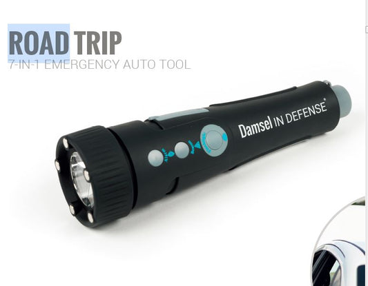 Road Trip Auto Emergency Tool by Damsel in Defense, #LiveSafeOhio, self-defense and educational products for adults and children. Together we can change our statistics and Live Safe Ohio.