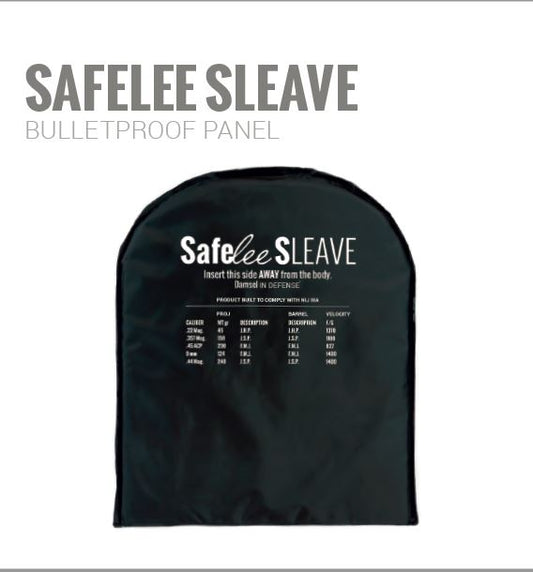 SafeLee SLeave Bulletproof Panel by Damsel in Defense in the non-lethal, self-defense collection, products available for purchase thorugh SherriFowler.com