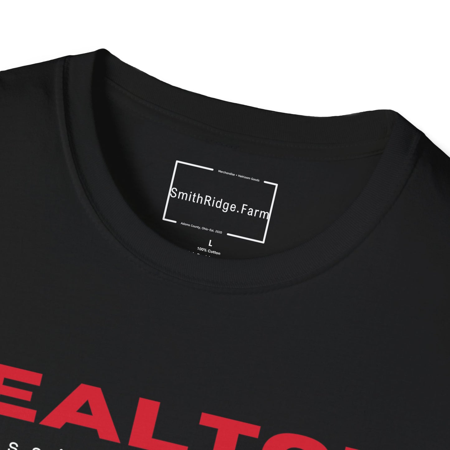 REALTOR. PROFESSIONAL MATCHMAKER. Cotton, Short Sleeve, Crew Neck Tee in Dark Colors.