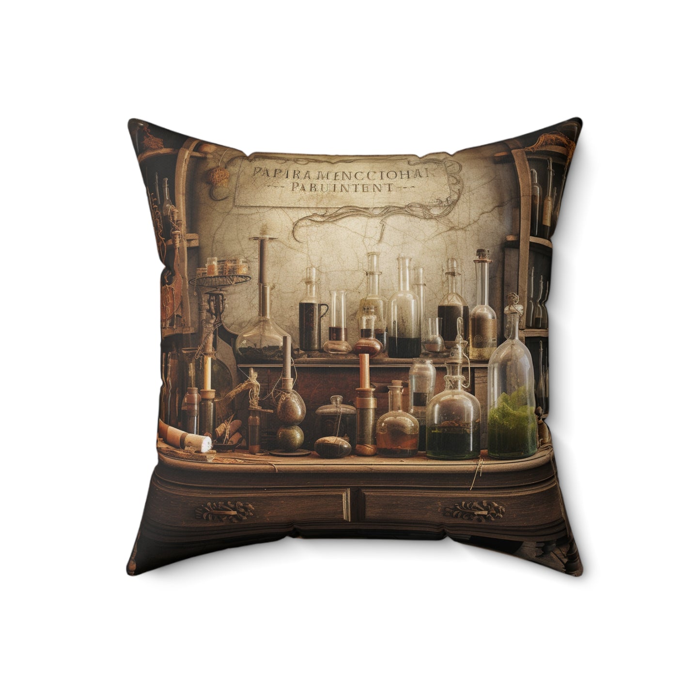 ALCHEMIST, ALCHEMY, CHEMISTRY. Throw Pillow in Four Sizes.