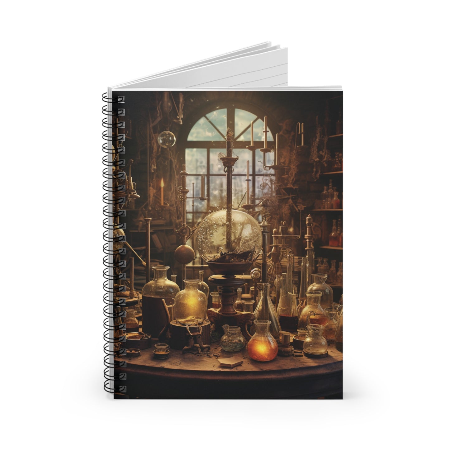 ALCHEMY, CHEMIST, CHEMISTRY. Spiral Notebook, Ruled Line, Diary, Journal.