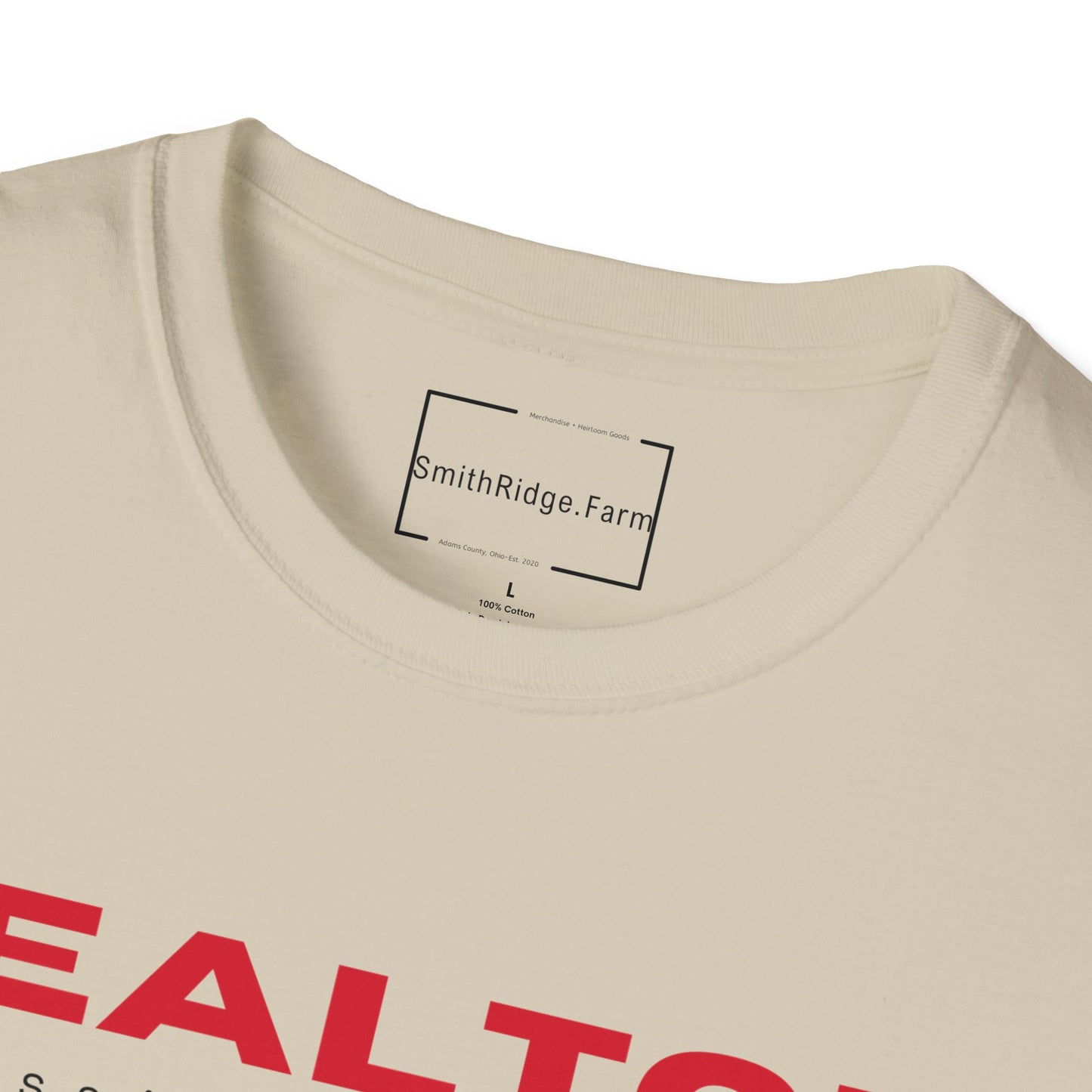 REALTOR. PROFESSIONAL MATCHMAKER. Cotton, Short Sleeve, Crew Neck Tee in Light Colors.