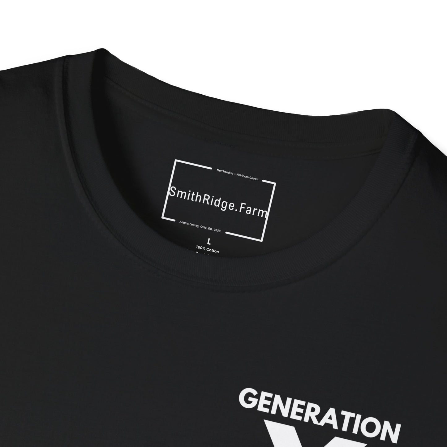 GEN X, THE FAFO CREW, Est 1965. Cotton, Short Sleeve, Crew Neck Tee in Dark Colors.