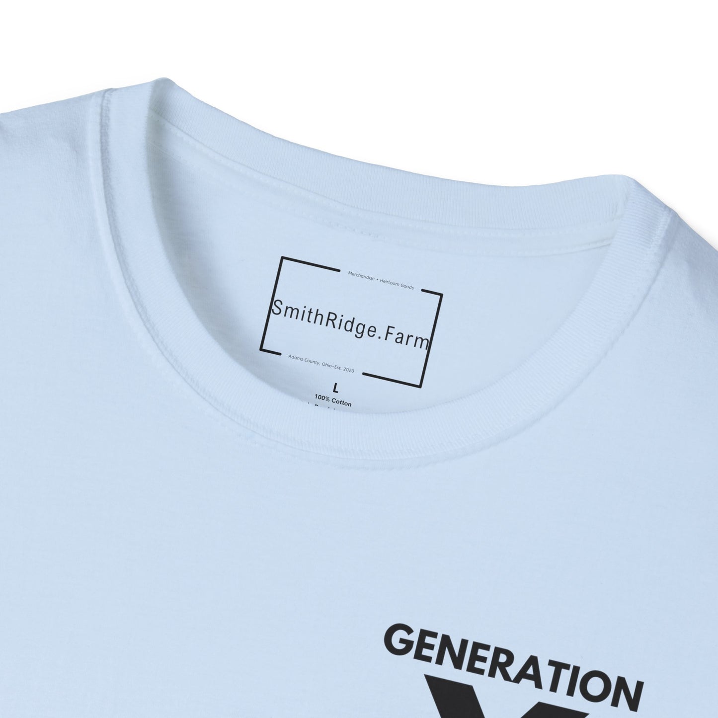 GEN X, THE FAFO CREW, Est. 1965. Cotton, Short Sleeve, Crew Neck Tee in Light Colors.