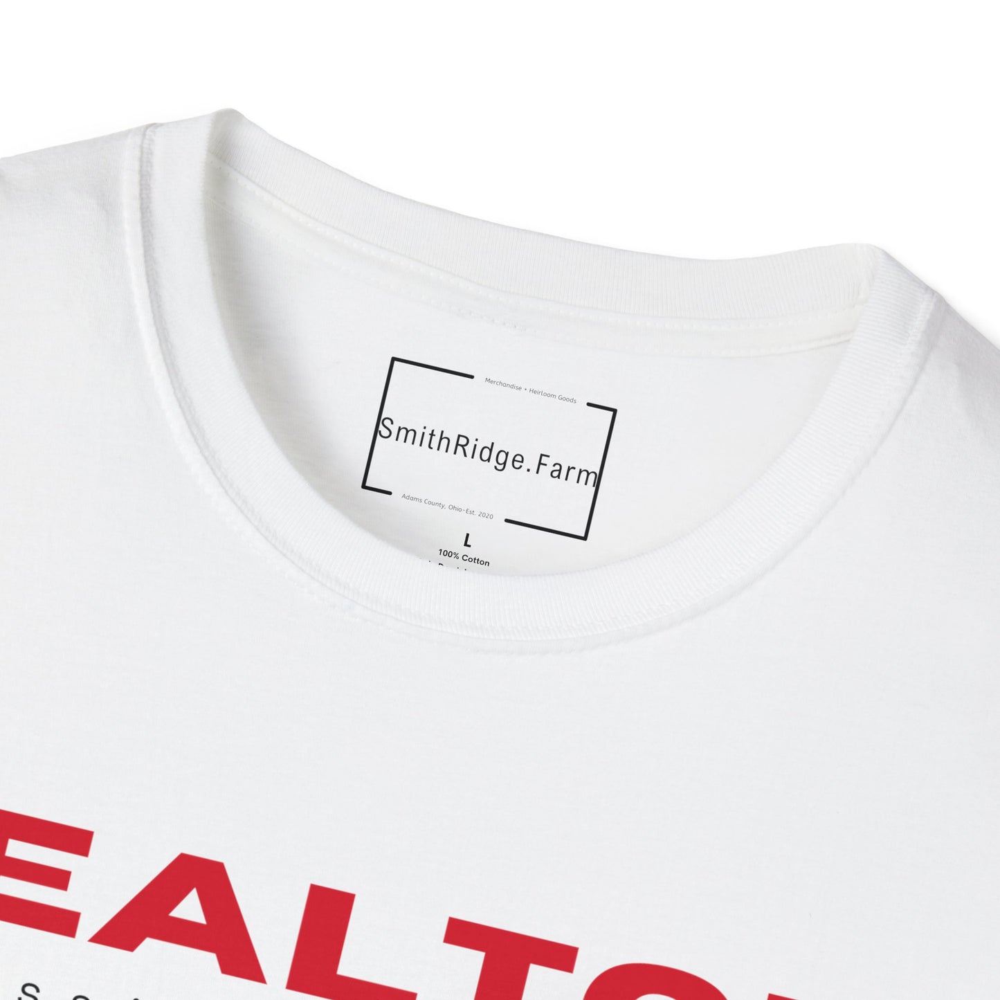 REALTOR. PROFESSIONAL MATCHMAKER. Cotton, Short Sleeve, Crew Neck Tee in Light Colors.