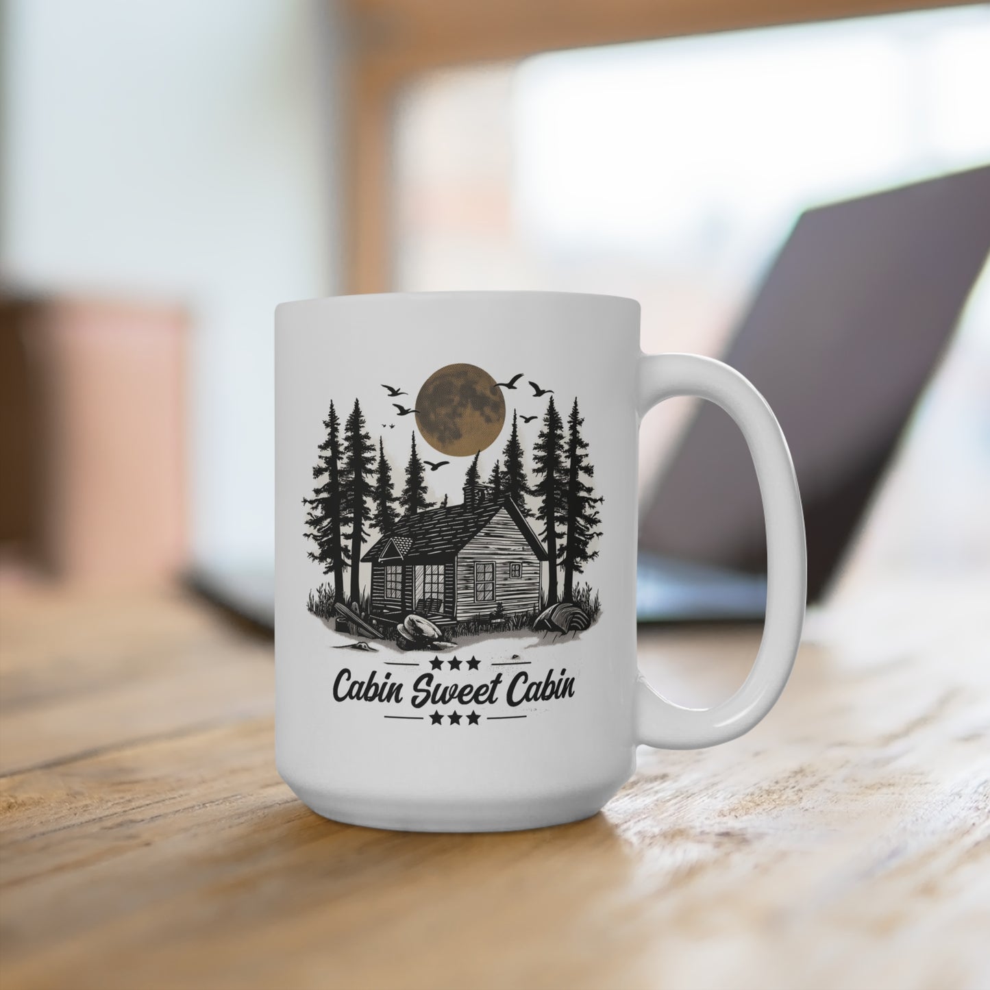 CABIN, SWEET CABIN. 15oz Coffee, Tea, Hot Chocolate Mug.