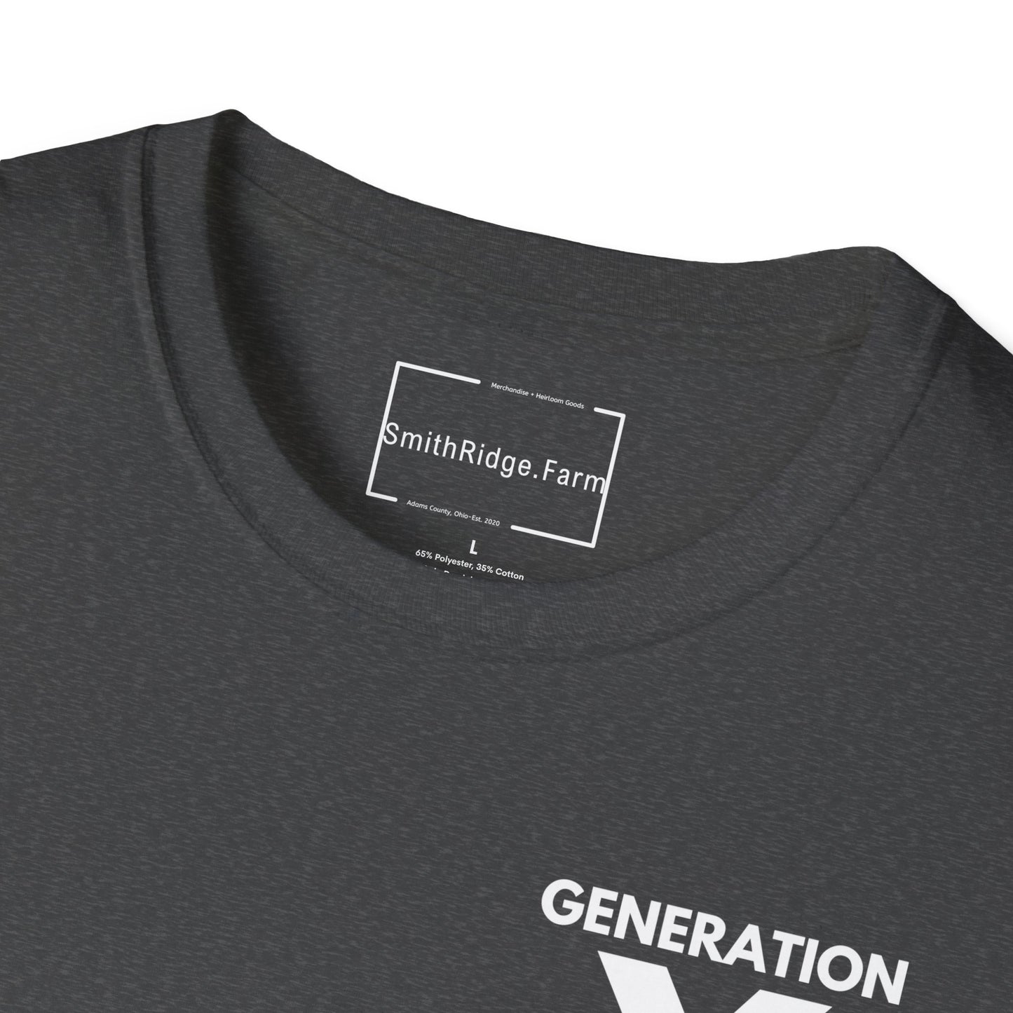 GEN X, THE FAFO CREW, Est 1965. Cotton, Short Sleeve, Crew Neck Tee in Dark Colors.