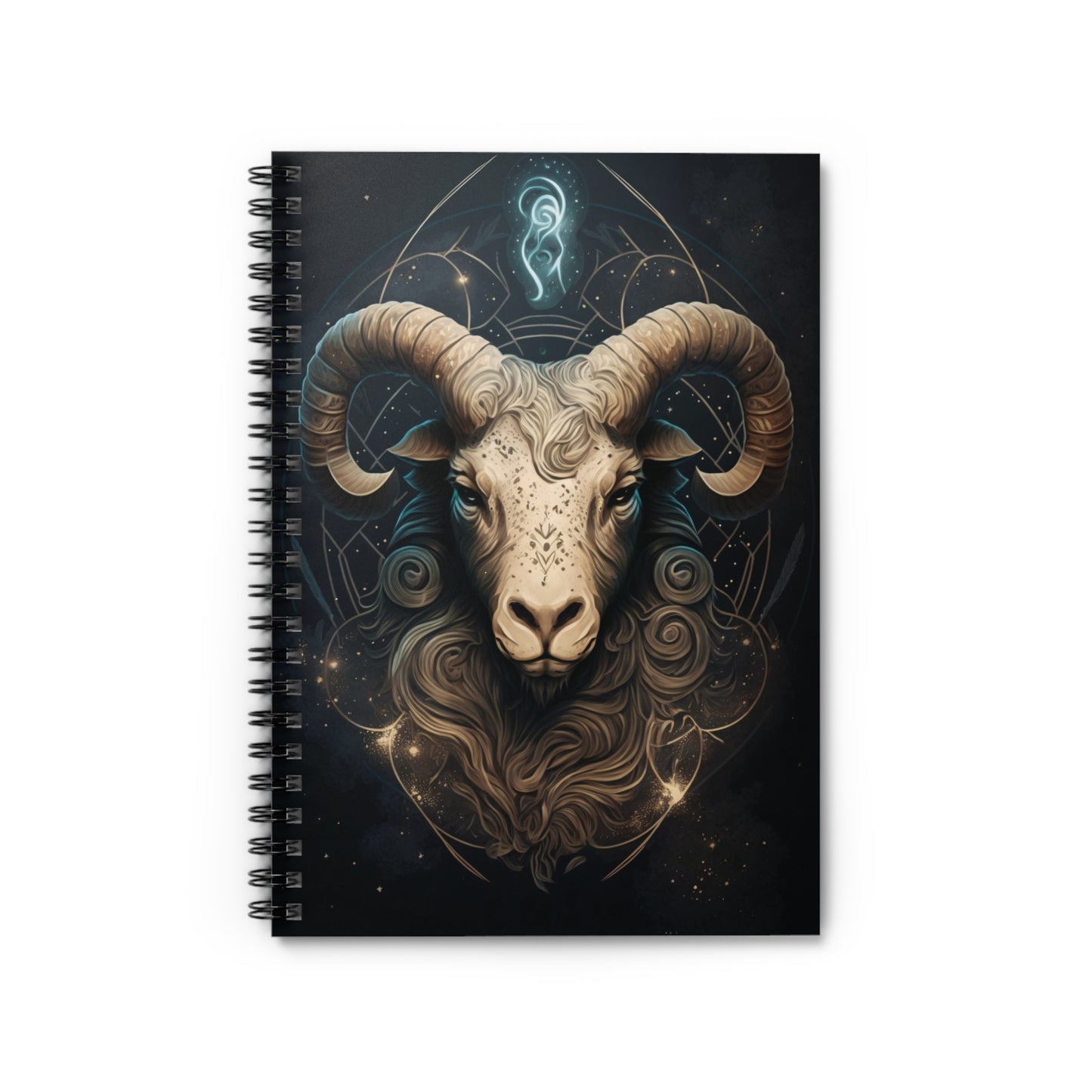 ARIES ZODIAC SIGN. CONSTELLATION LOVERS. Spiral Notebook, Ruled Line, Diary, Journal.