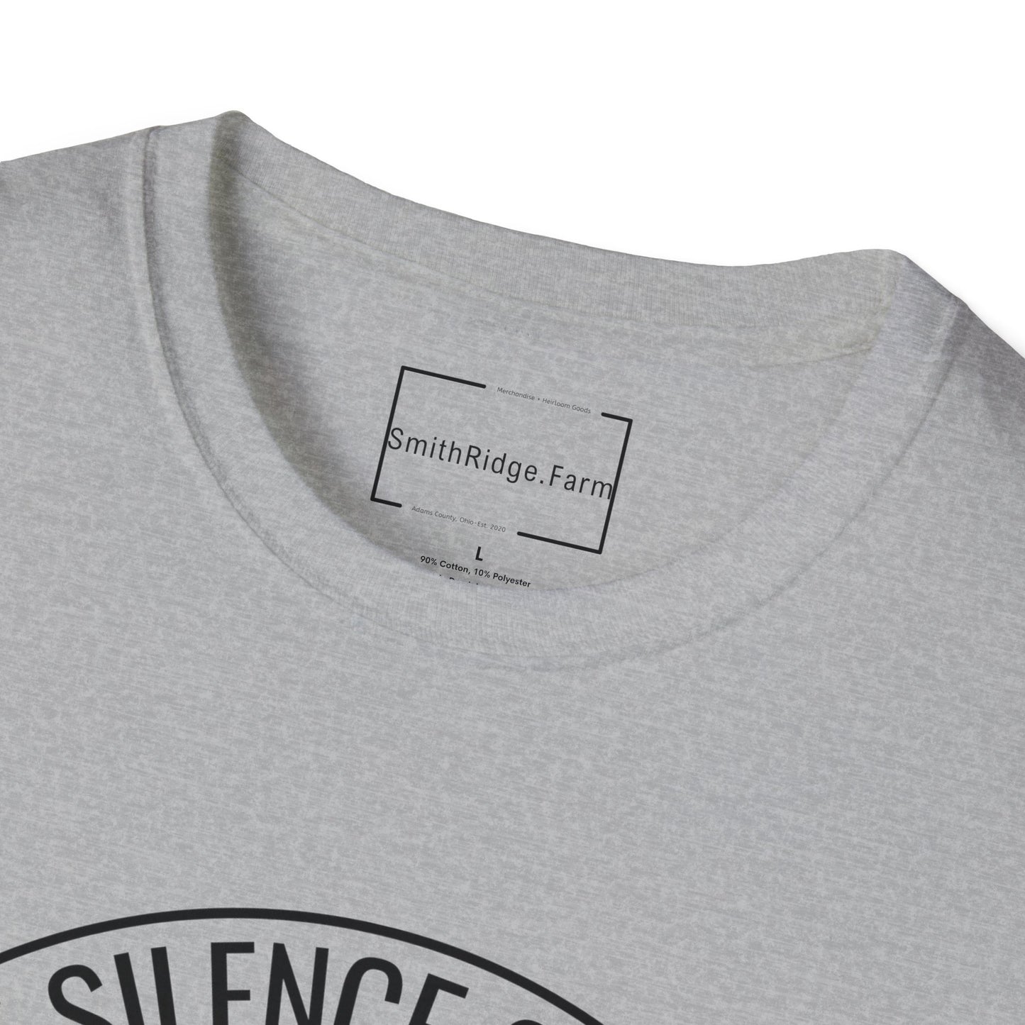 IN THE SILENCE OF STONES WE FIND STORIES. GENEALOGY LOVERS. Cotton, Short Sleeve, Crew Neck Tee in Light Colors.