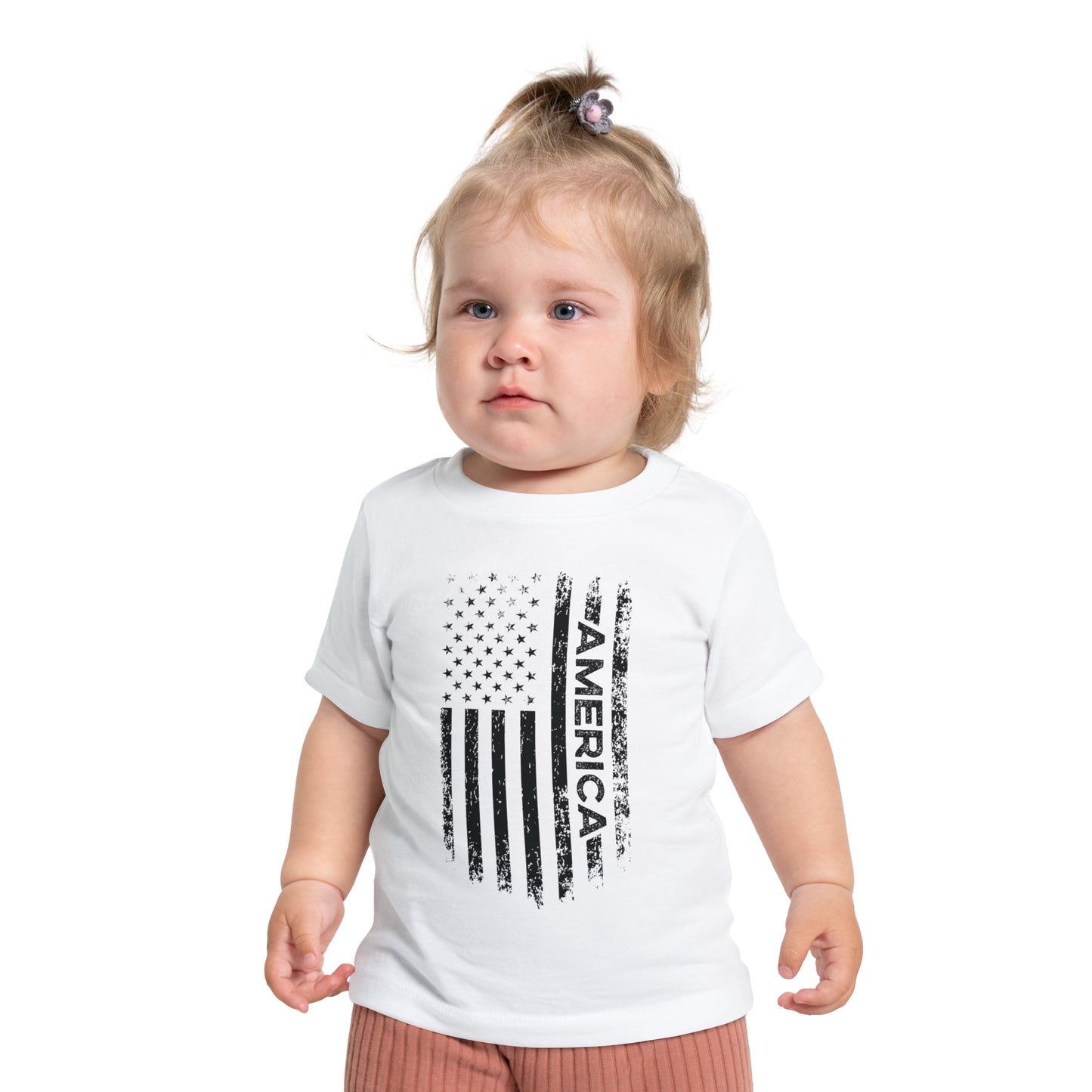 AMERICA AND THE AMERICAN FLAG. Baby Short Sleeve T-Shirt