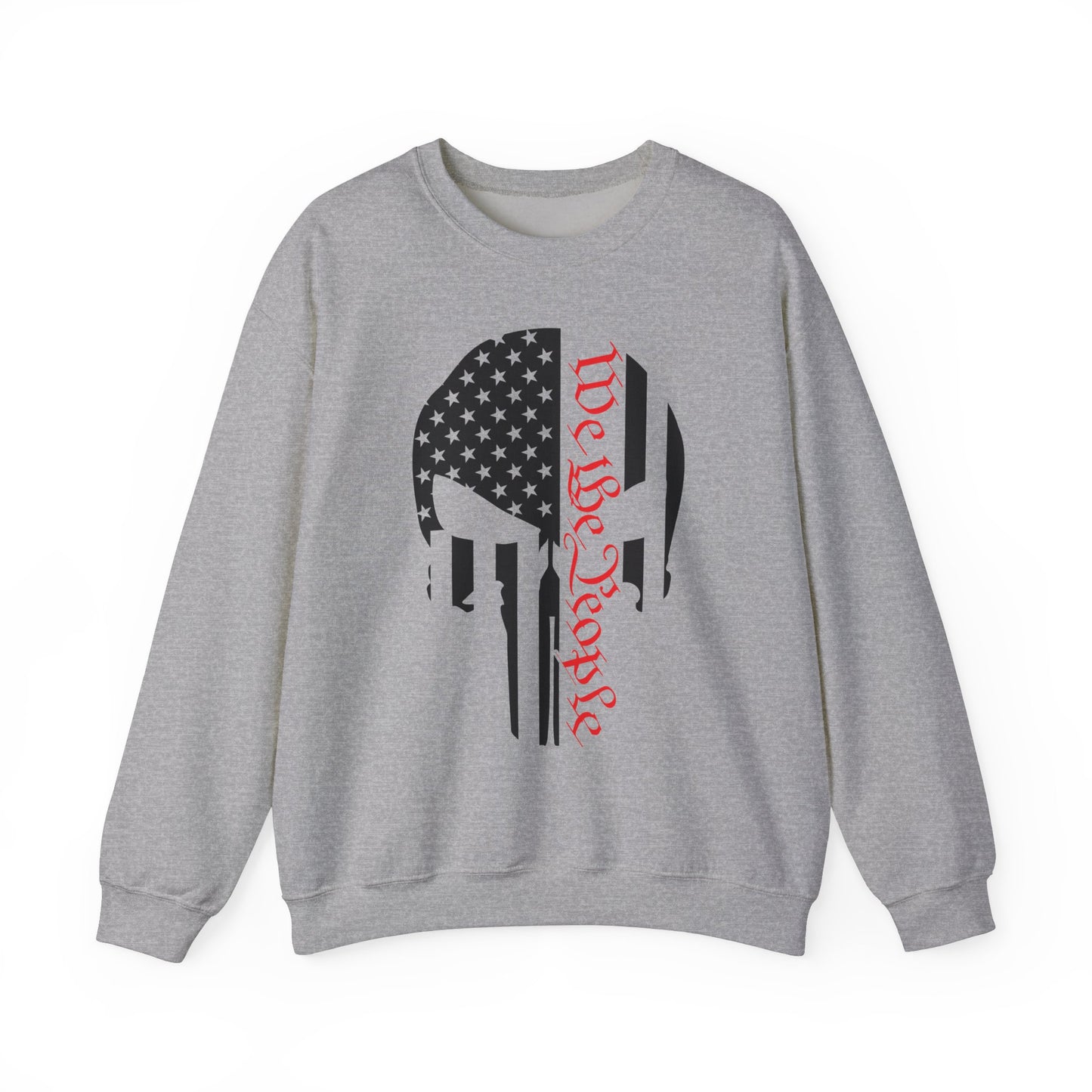 WE THE PEOPLE. PUNISHER SKULL LOGO. Unisex Heavy Blend Crewneck Sweatshirt.