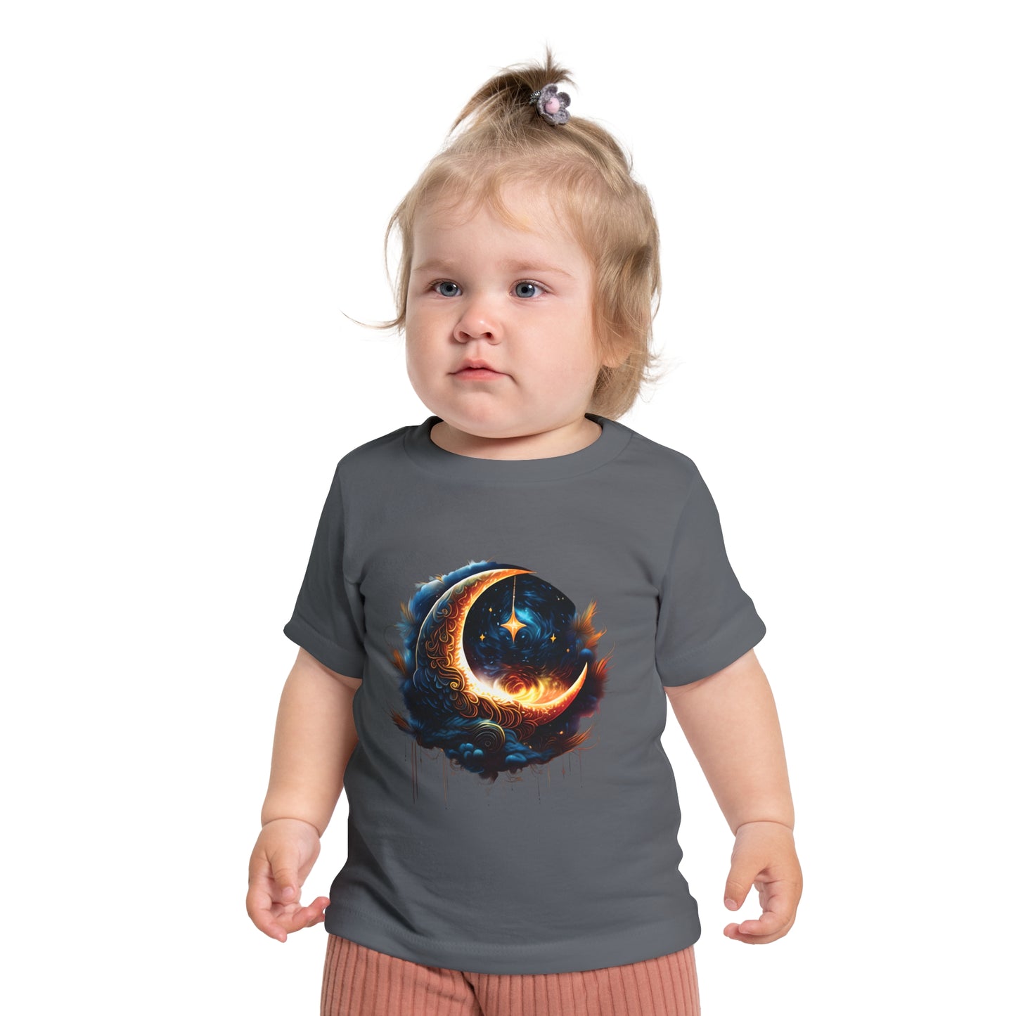 CELESTIAL, MYSTICAL MOON. Baby Short Sleeve T-Shirt