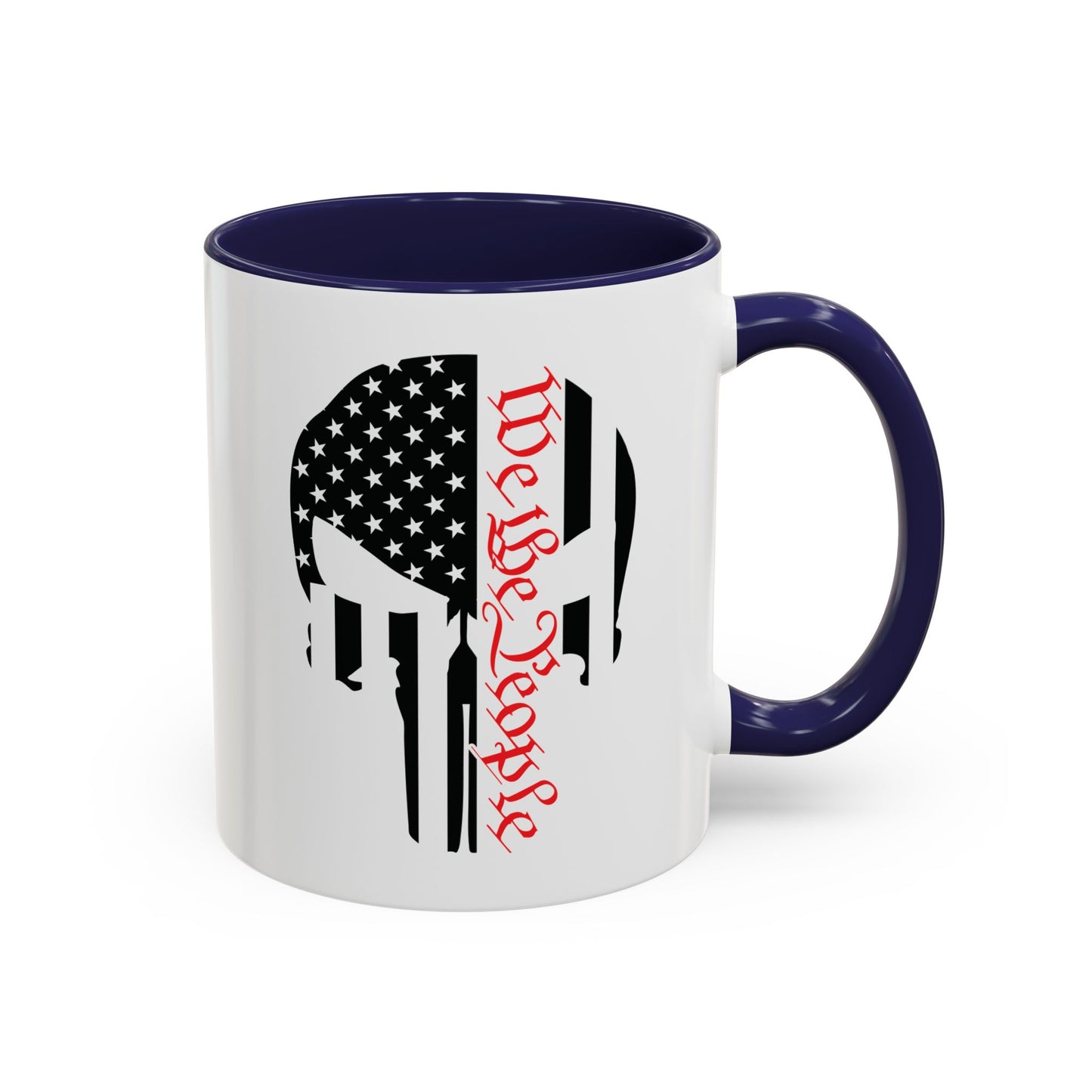 WE THE PEOPLE. PUNISHER SKULL LOGO. 11oz Coffee, Tea, or Hot Chocolate Mug.