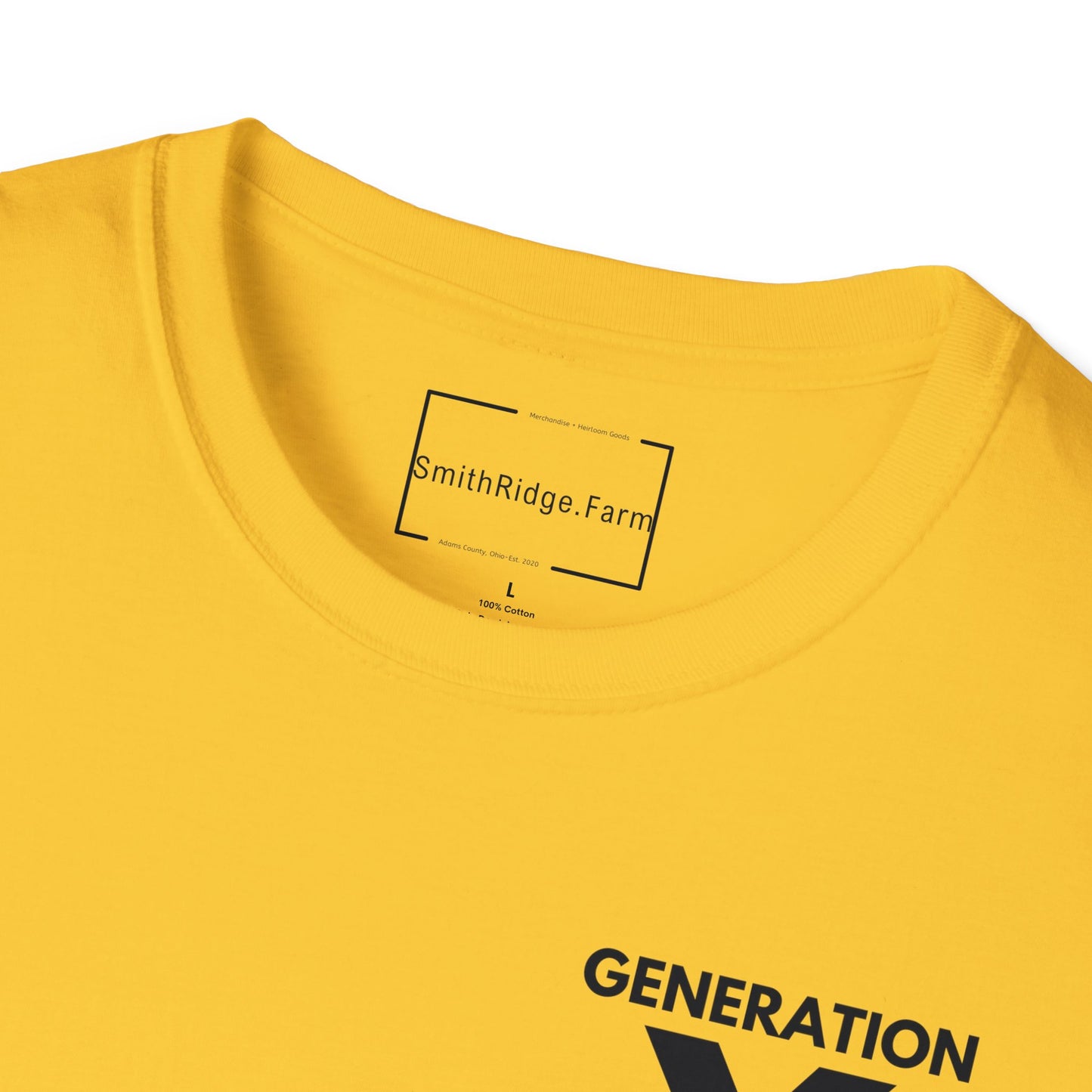 GEN X, THE FAFO CREW, Est. 1965. Cotton, Short Sleeve, Crew Neck Tee in Light Colors.