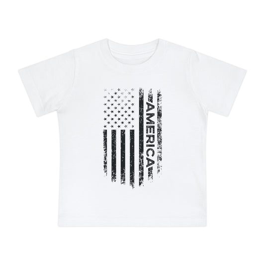 AMERICA AND THE AMERICAN FLAG. Baby Short Sleeve T-Shirt