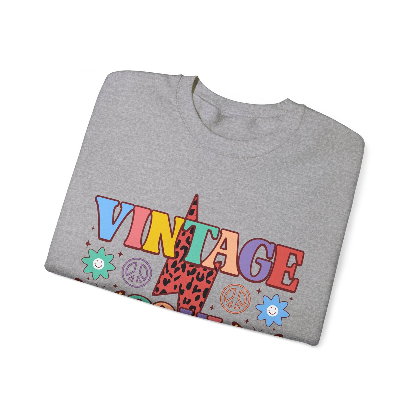 VINTAGE SOUL. OLD SOUL. HIPPIE SOUL. Unisex Heavy Blend Crewneck Sweatshirt.