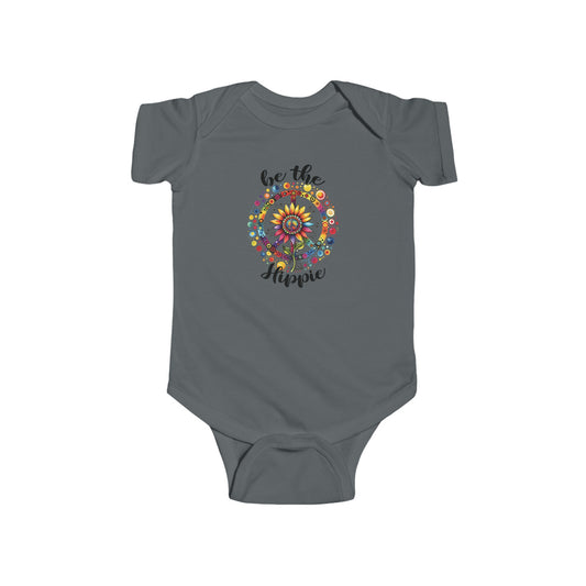 BE THE HIPPIE. Infant Fine Jersey Bodysuit.