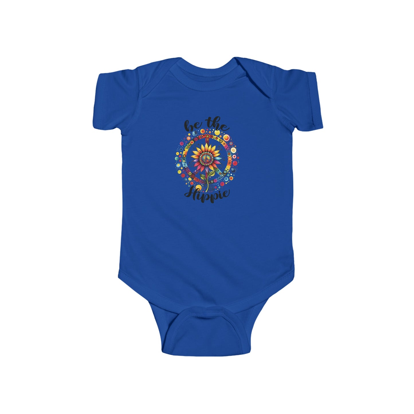 BE THE HIPPIE. Infant Fine Jersey Bodysuit.