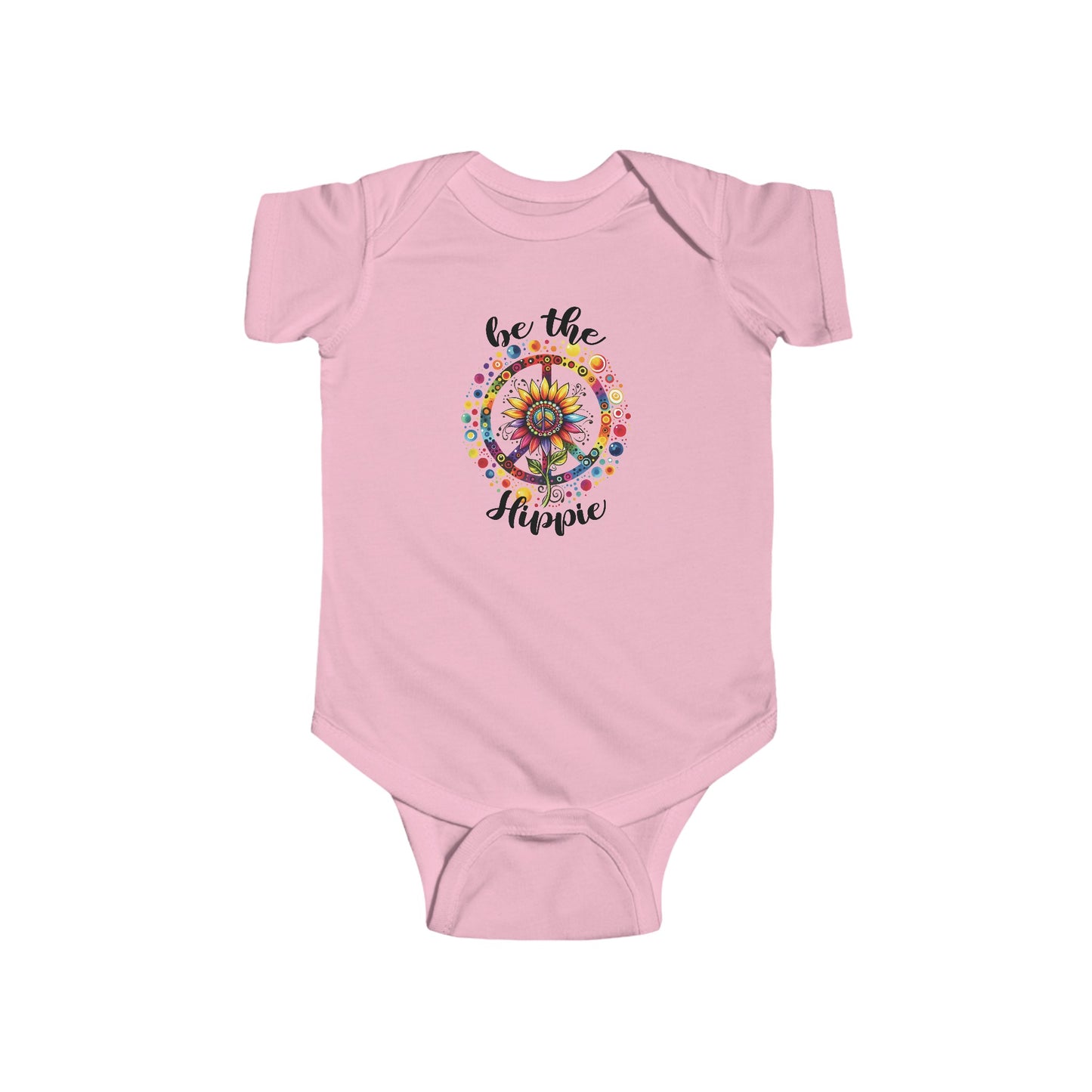 BE THE HIPPIE. Infant Fine Jersey Bodysuit.