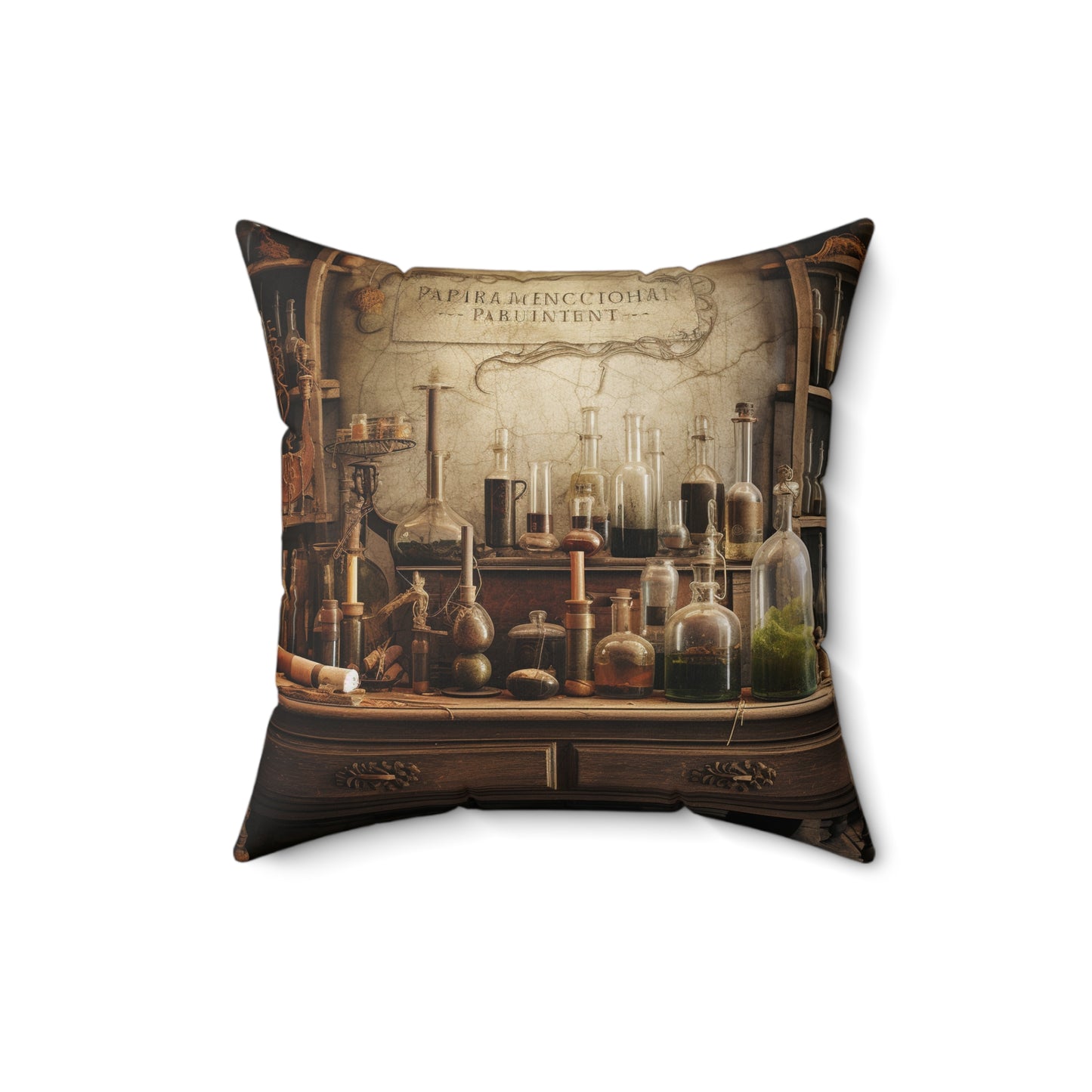 ALCHEMIST, ALCHEMY, CHEMISTRY. Throw Pillow in Four Sizes.