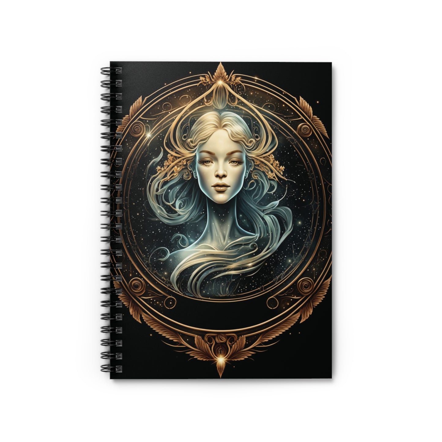 VIRGO ZODIAC SIGN. CONSTELLATION LOVERS. Spiral Notebook, Ruled Line, Diary, Journal.