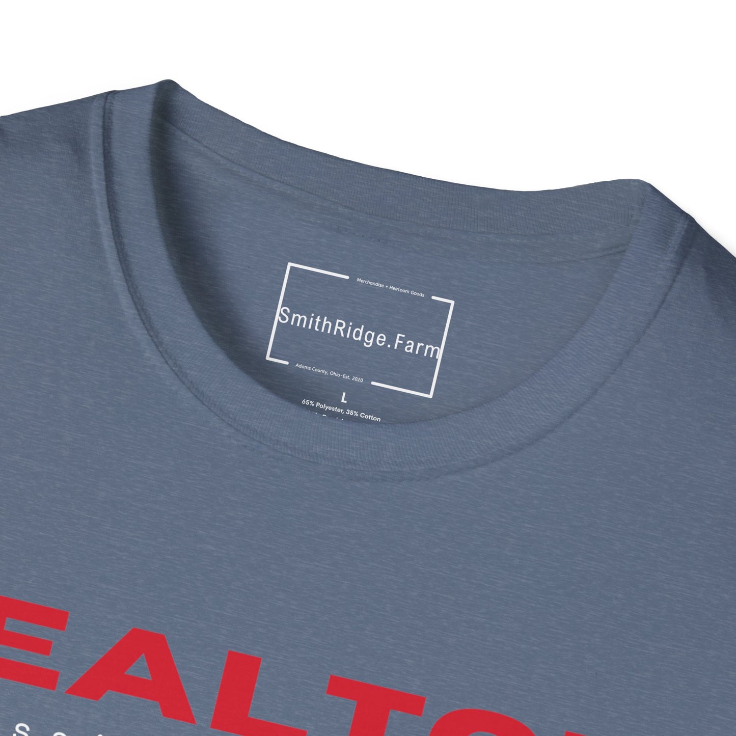 REALTOR. PROFESSIONAL MATCHMAKER. Cotton, Short Sleeve, Crew Neck Tee in Dark Colors.