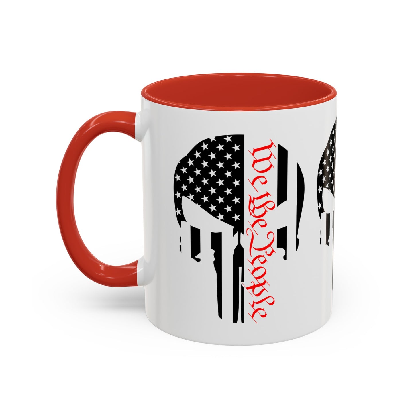 Enjoy sipping your favorite beverage from this iconic We The People Punisher Skull Logo mug. Shop SmithRidge.farm for #SpiritOfAmerica merchandise.