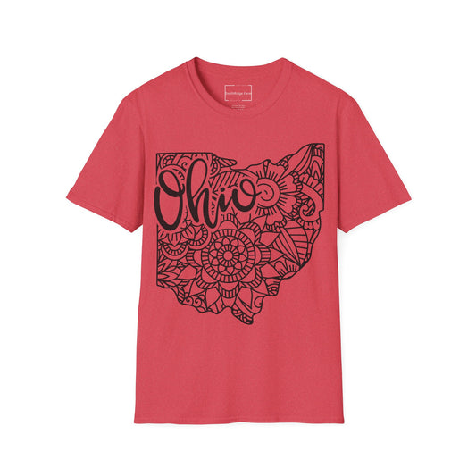 OHIO. Cotton, Short Sleeve, Crew Neck Tee.