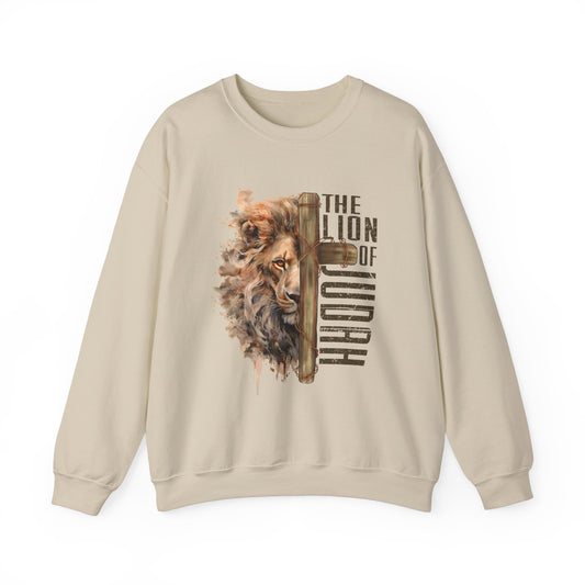 THE LION OF JUDAH. Unisex Heavy Blend Crewneck Sweatshirt.