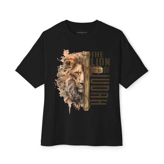 The Lion of Judah refers to Jesus, in human form. Wear this t-shirt and share your Faith and testimony with others. Shop SmithRidge.farm.