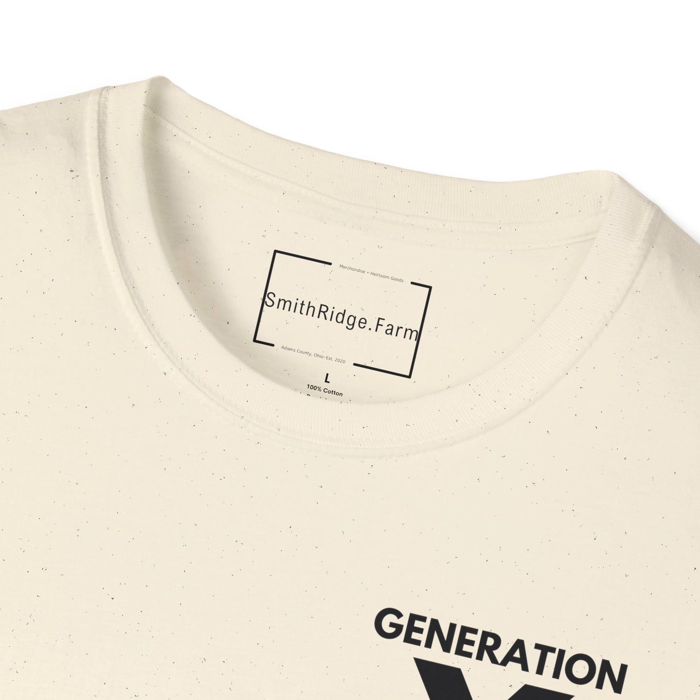 GEN X, THE FAFO CREW, Est. 1965. Cotton, Short Sleeve, Crew Neck Tee in Light Colors.