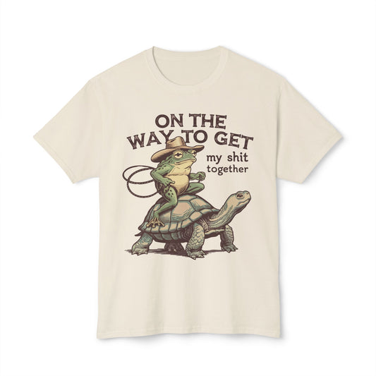 On The Way To Get My Shit Together, Unisex Cotton T-shirt