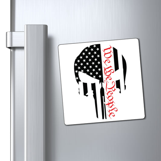 WE THE PEOPLE. PUNISHER SKULL LOGO. Fast Holding Magnets