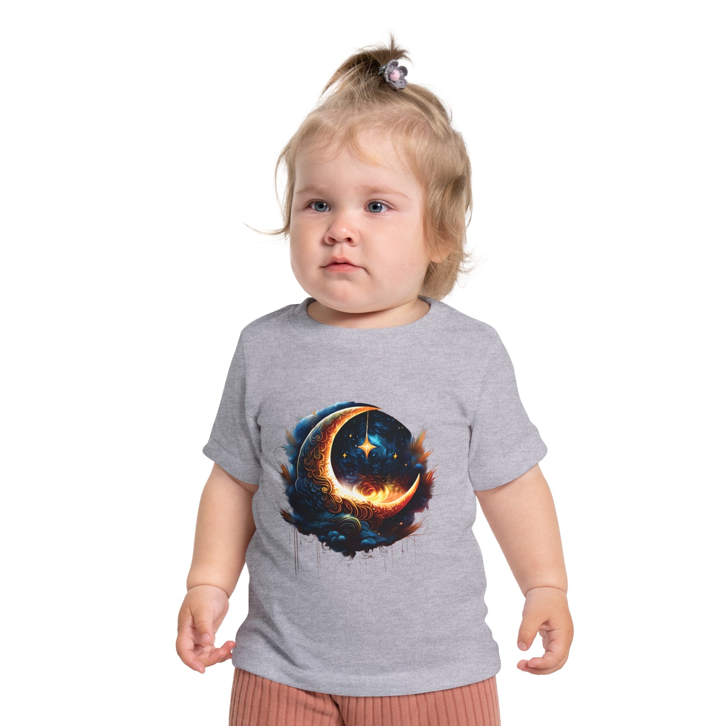 CELESTIAL, MYSTICAL MOON. Baby Short Sleeve T-Shirt