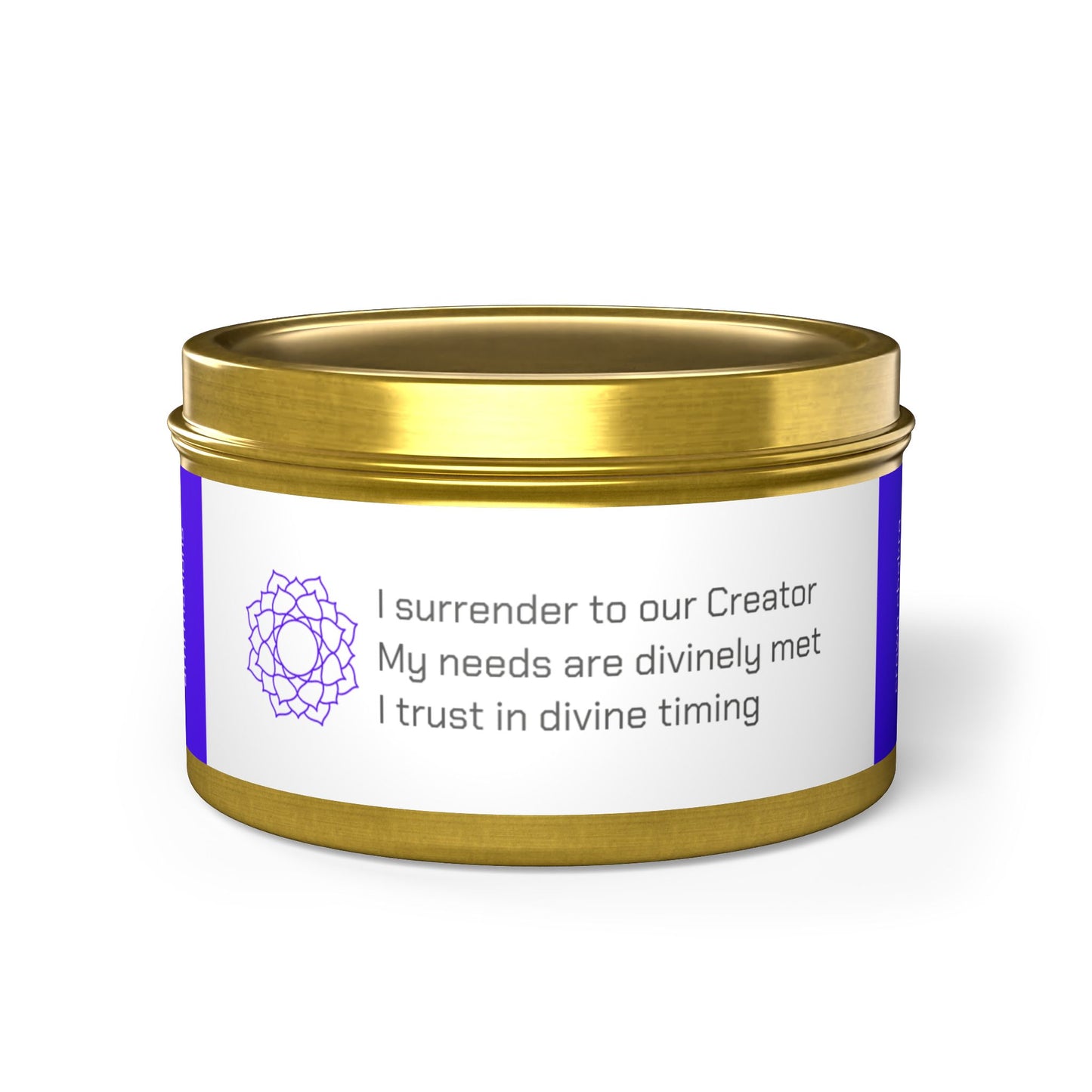 CROWN CHAKRA. Coconut Soy Candle.