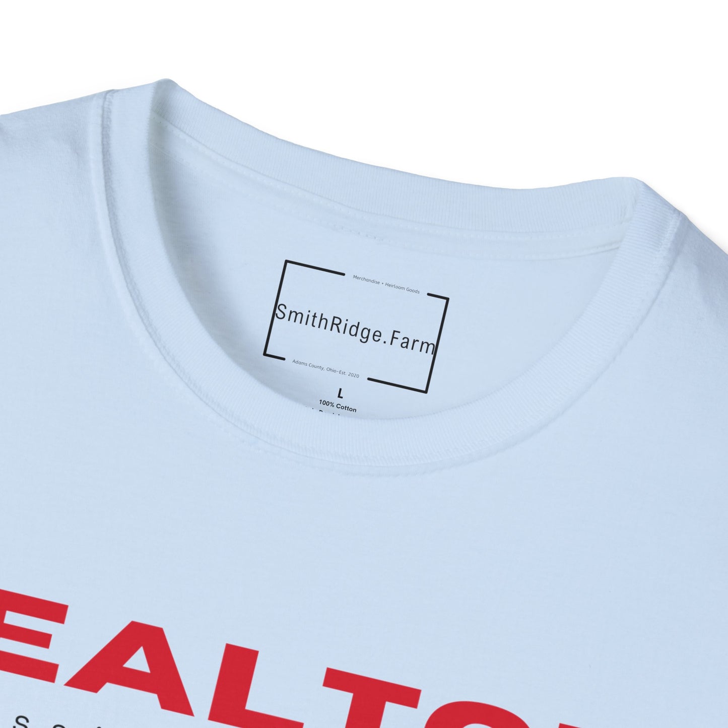 REALTOR. PROFESSIONAL MATCHMAKER. Cotton, Short Sleeve, Crew Neck Tee in Light Colors.