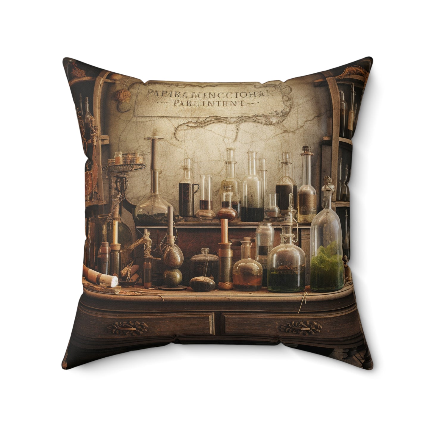 ALCHEMIST, ALCHEMY, CHEMISTRY. Throw Pillow in Four Sizes.